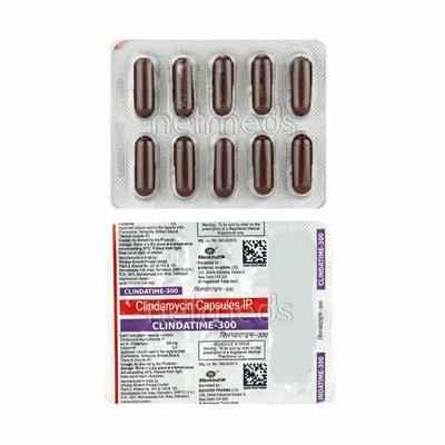 Clindatime 300mg Capsule 10'S - Bacterial Infections-OAB