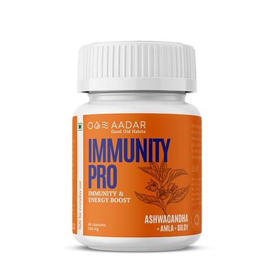 AADAR Immunity Pro 500 mg Immunity & Energy Boost Capsule (Pack of 2 x 60's) - Health Products