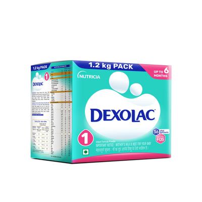 Dexolac Infant Formula Stage 1 Powder (Upto 6 months) 1.2 kg - Baby And Infant Supplements