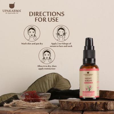 Upakarma Ayurveda Night Face Serum 30 ml - Personal Care (Ayush)