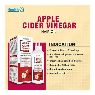 Healthvit Apple Cider Vinegar Hair Oil 100 ml - Hair Oils