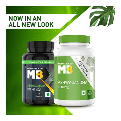MuscleBlaze Ashwagandha 1000 mg Tablet 60's - Sexual Care