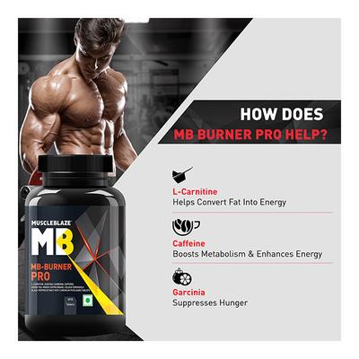 MuscleBlaze MB-Burner Pro Tablet 60's - Workout Essentials