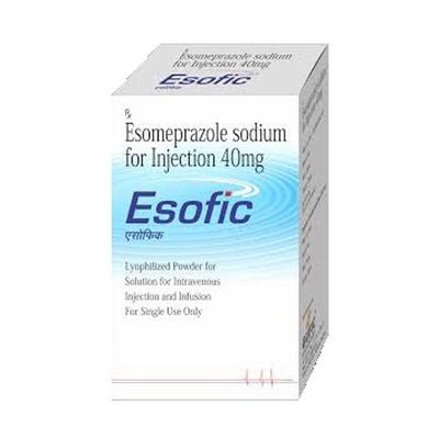 Esofic 40mg Injection 1'S - Ulcer/Reflux/Flatulence-Aaa