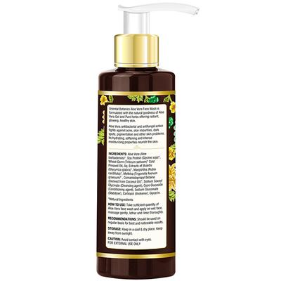 Oriental Botanics Face Wash - Aloe Vera 200 ml - Face Wash & Cleansers