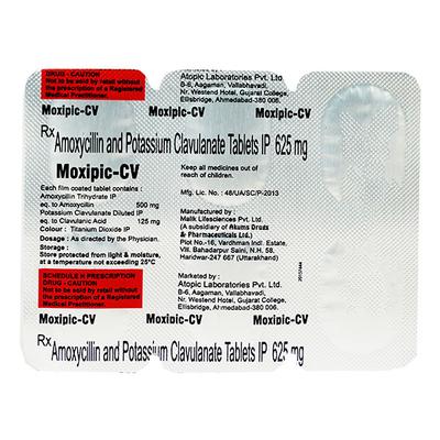 MOXIPIC CV Tablet 6's - Bacterial Infections-Pen