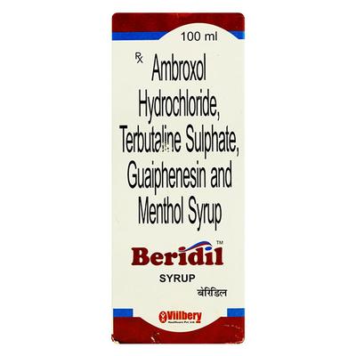 Beridil Syrup 100ml - Cough And Cold-Cou