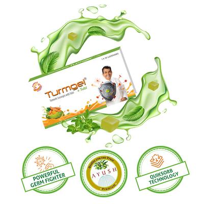 Turmgel Tumeric Lozenge - Tulsi (Pack of 10 x 10's) - Sore Throat Lozenges