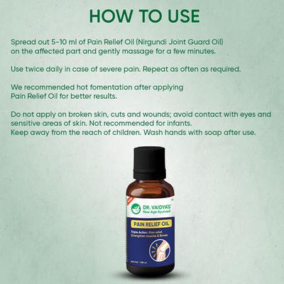 Dr.Vaidya's Pain Relief Oil (Pack of 2 x 100 ml) - Pain Relief (Ayush)
