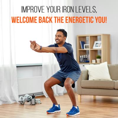 Pure Nutrition Iron with Folic Acid Vitamin & Zinc 350 mg Veg Tablet 60's - Multi-Vitamins