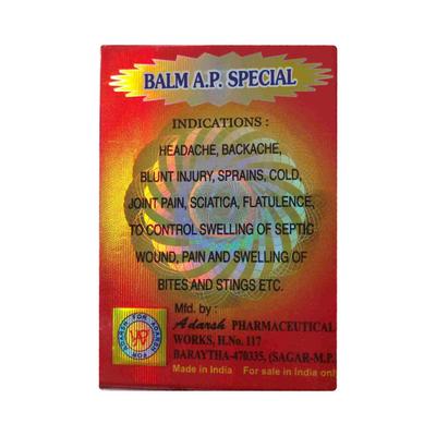 Adarsh AP Special Balm 12 gm - Balm/Ointments