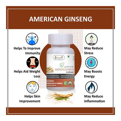Vringra Ultra Pure American Ginseng Capsules 60's - Health Products