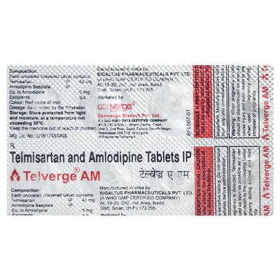 TELVERGE AM Tablet 10's - Hypertension-Ana