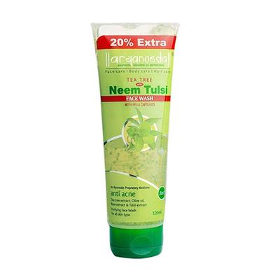 Aryanveda Tea Tree Face Wash - Neem Tulsi (Pack of 2 x 120 ml) - Face Wash & Cleansers