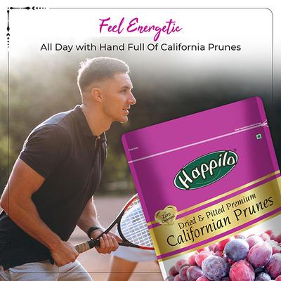 Happilo Dried & Pitted Premium Californian Prunes Seeds 200 gm - Nutritional Bars