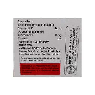 DOMZOLE Capsule 10's - Ulcer/Reflux/Flatulence-Aaa