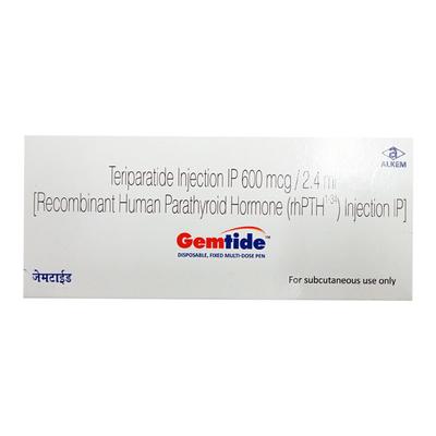 GEMTIDE PREFILLED 600/2.4ml Pen 1's - Bone Metabolism-Age