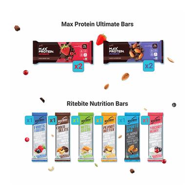 Ritebite Max Protein Power Snack Box - Fitness Fab 2137 gm - Nutritional Bars