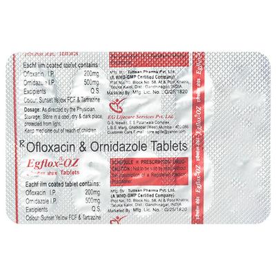 Egflox OZ Tablet 10'S - Bacterial Infections-Qui