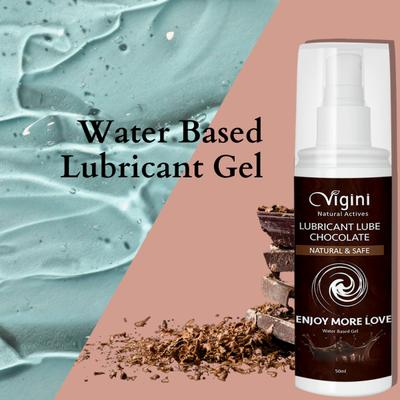 Vigini Lubricant Lube Water Based Gel - Chocolate 50 ml - Flavoured Lubes