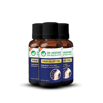 Dr.Vaidya's Pain Relief Oil (Pack of 3 x 100 ml) - Pain Relief (Ayush)