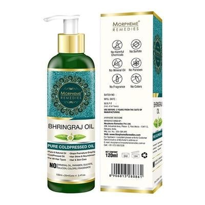 Morpheme Remedies Pure Bhringraj Hair Oil 120 ml - Hair Oils
