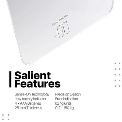 Vandelay Digital Body Scale - White - Weighing Scale