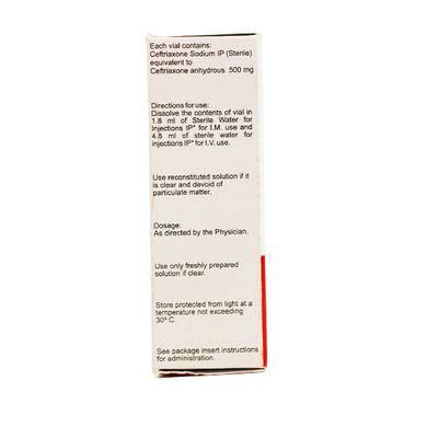 Gentrax 500mg Injection 1's - Bacterial Infections-Cep