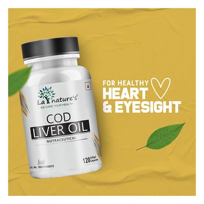 La Nature's COD Liver Oil Softgel Capsule 120's - Calcium And Minerals