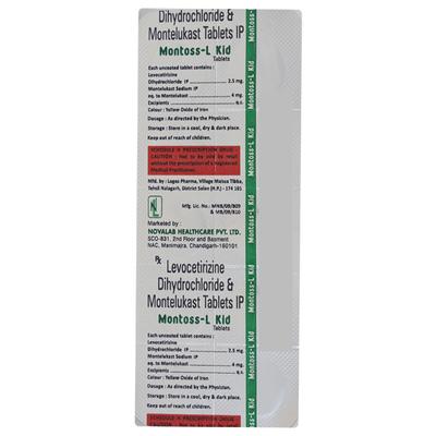 MONTOSS L KID Tablet 10's - Allergies-Ant