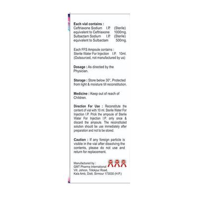 ENCEF SB Injection 1.5gm - Bacterial Infections-Cep