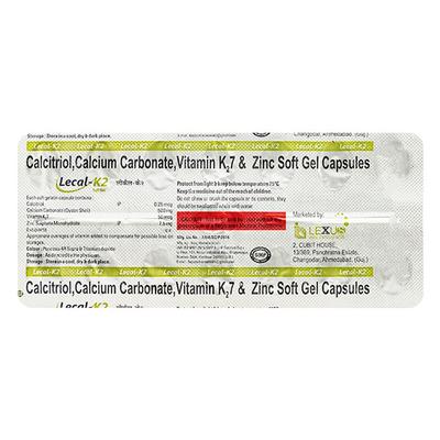 LECAL K2 Softgel Capsule 15's - Supplements-Cal