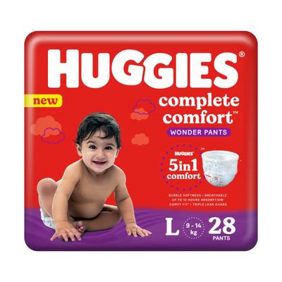 Huggies Complete Comfort Dry Diaper Pants (L) 28's - Diapers & Wipes