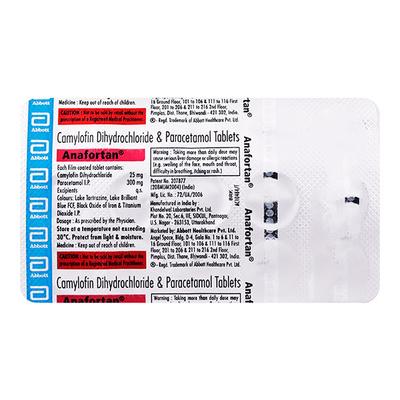 Anafortan Tablet 15'S - Muscle Spasm-Ant