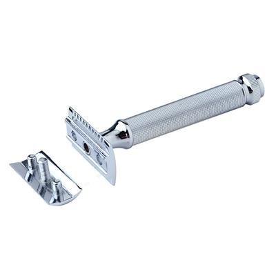 Pearl Shaving 2 Piece Twister Safety Razor - Chrome - Razors & Cartridges