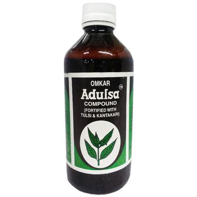 Omkar's Adulsa Compound Liquid 400 ml - Speciality Medicines
