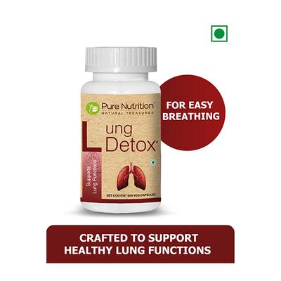 Pure Nutrition Lung Detox Veg Capsule 60's - Vital Health