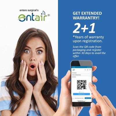 Entair Premium O2 Low Noise Compressor Nebulizer - White 1's - Nebulizers / Vaporizer