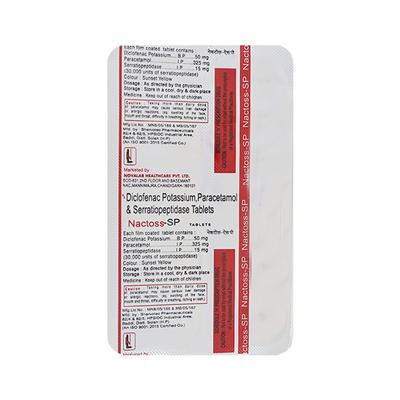 NACTOSS SP Tablet 10's - Pain relief-Nsa