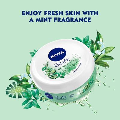 Nivea Soft Light Moisturiser - Chilled Mint 50 ml - Lotions & Creams