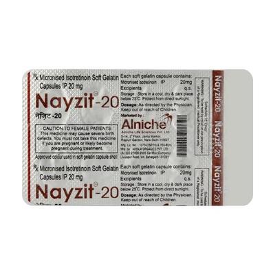 Nayzit 20mg Capsule 10'S - Acne-Acn