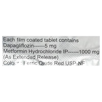 DAPAONE M 5/1000 Tablet 10's - Diabetes-Ant