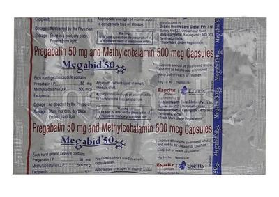 Megabid 50mg Capsule 10'S - Neuropathic Pain-Dru