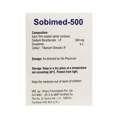 SOBIMED 500 Tablet 10's - Ulcer/Reflux/Flatulence-Aaa