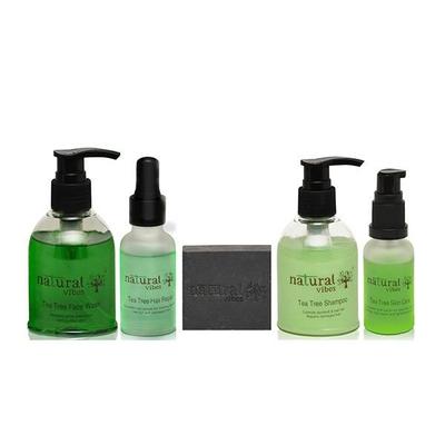Natural Vibes Ayurvedic Tea Tree and Activated Charcoal Treatment 510 gm - Facial Kits