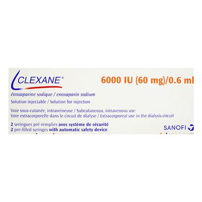 Clexane 60mg Injection(Pfs) 2X0.6ml - Blood Clot-Ant