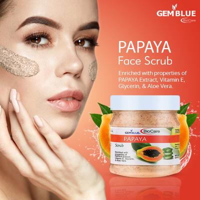 Gemblue Biocare Face Scrub - Facial Papaya 500 ml - Face Scrubs