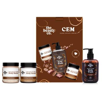 The Beauty Co. ChoCo Cleansing-Exfoliating-Moisturizing Kit (Body Scrub + Body Wash + Body Butter) - Bath Kits & Sets