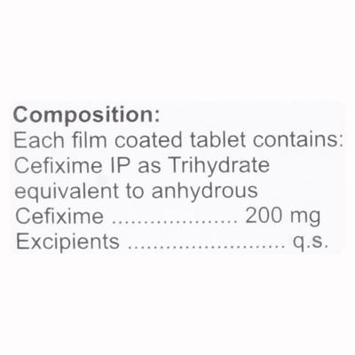 CEFSTRIP 200 Tablet 10's - Bacterial Infections-Cep