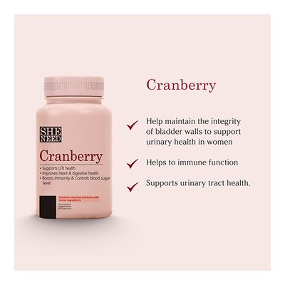 She Need Crave For Cranberry Capsule 60's - Calcium And Minerals